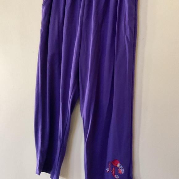 Needle & Thread Vintage Red Society Charming purple striped w/playful embroidery - Picture 4 of 9